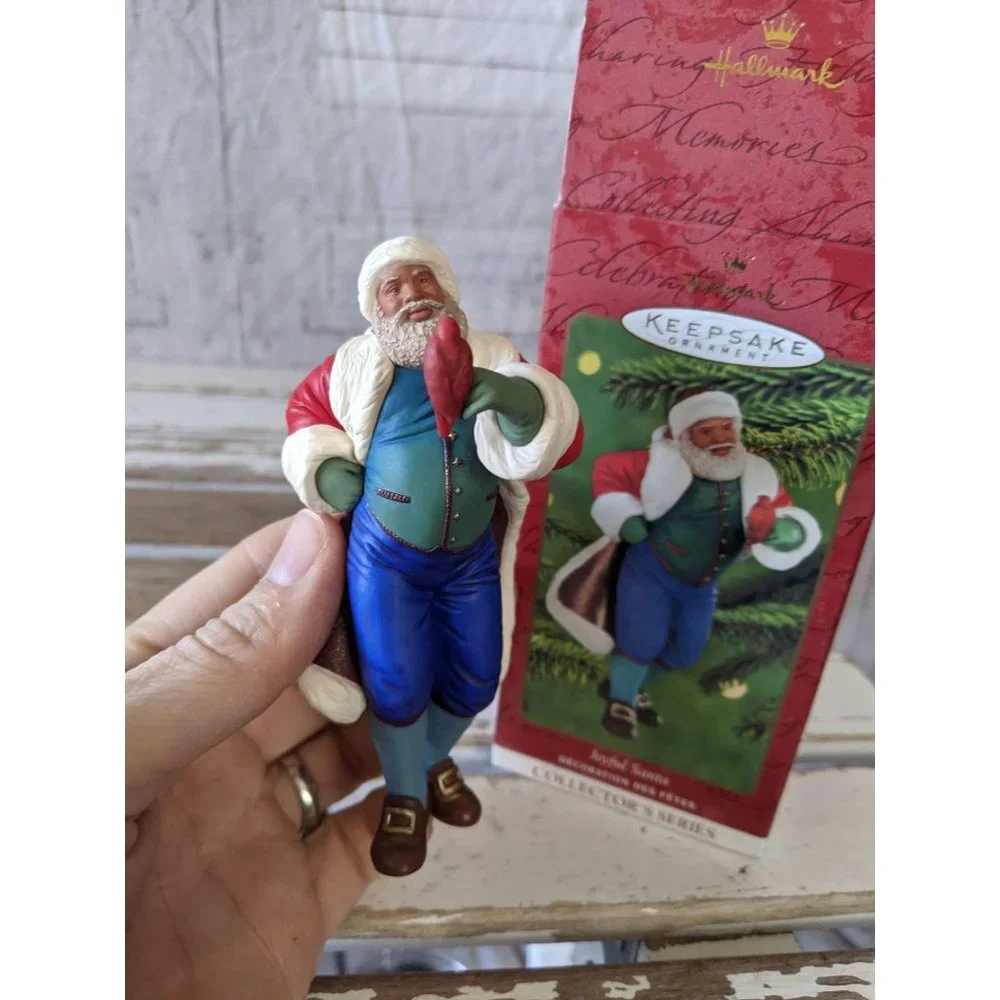 Hallmark Joyful‎ Santa Cardinal ornament Xmas holid